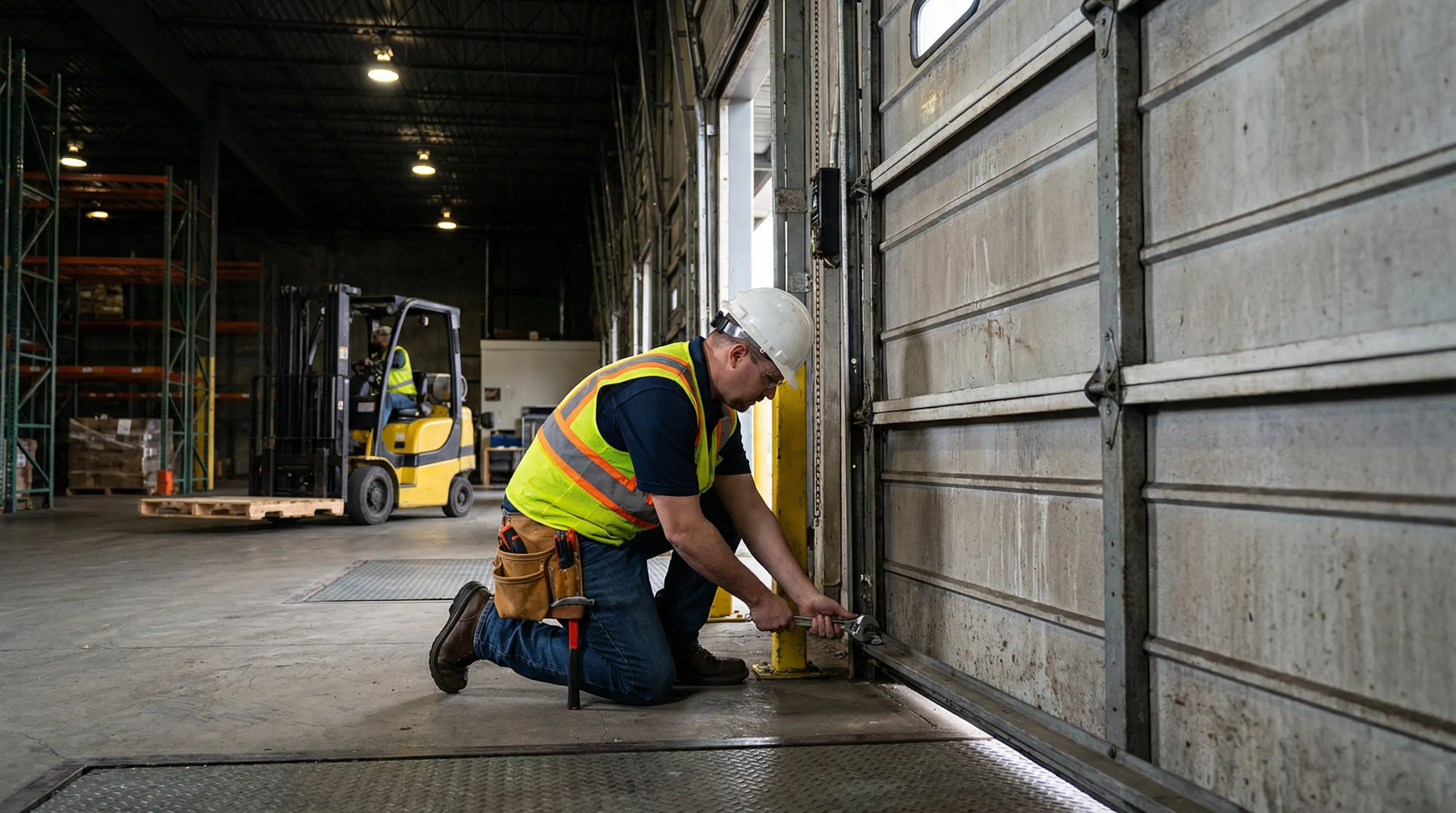 Dock and Door field service professional at work