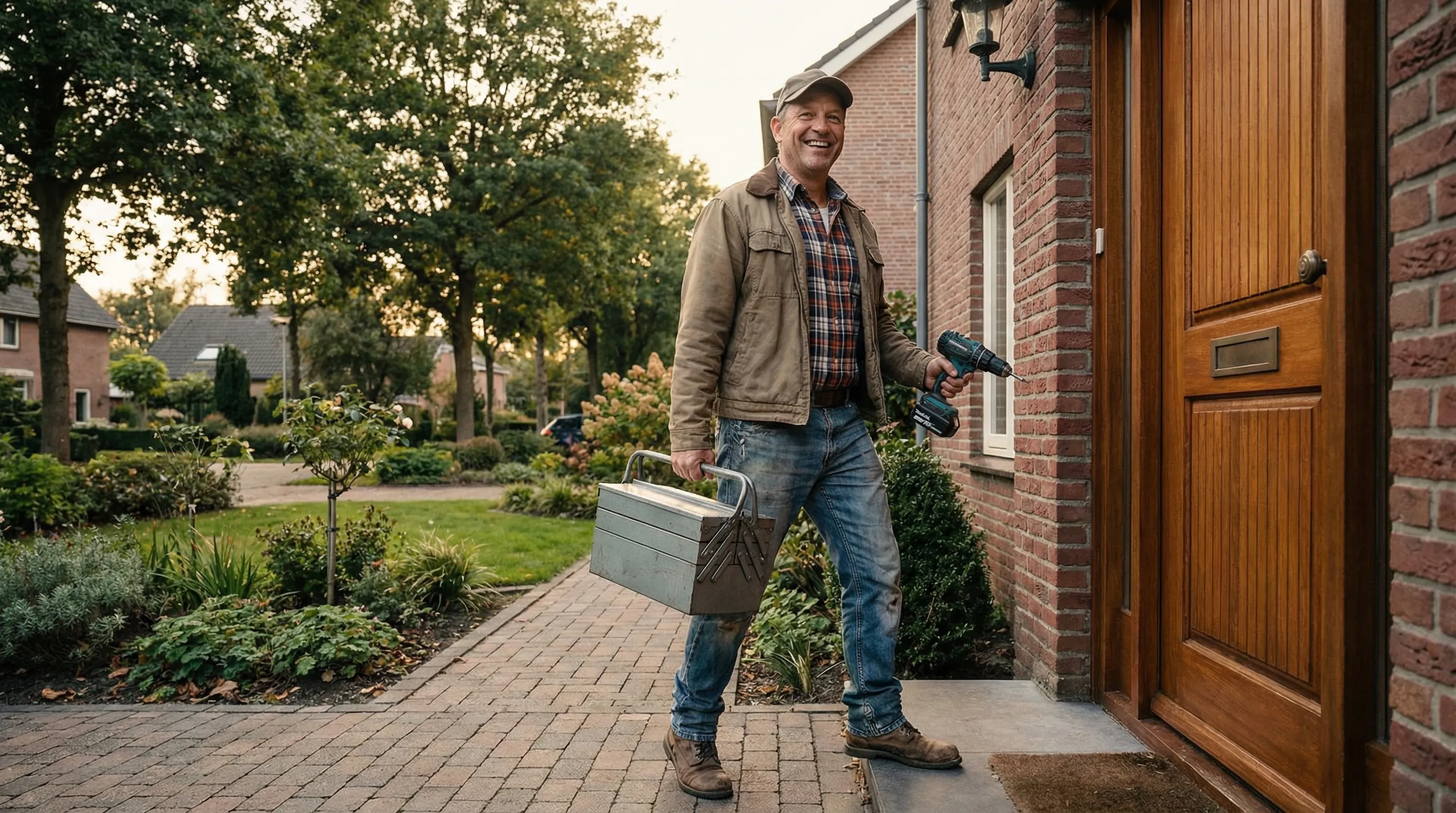 Handyman field service professional at work