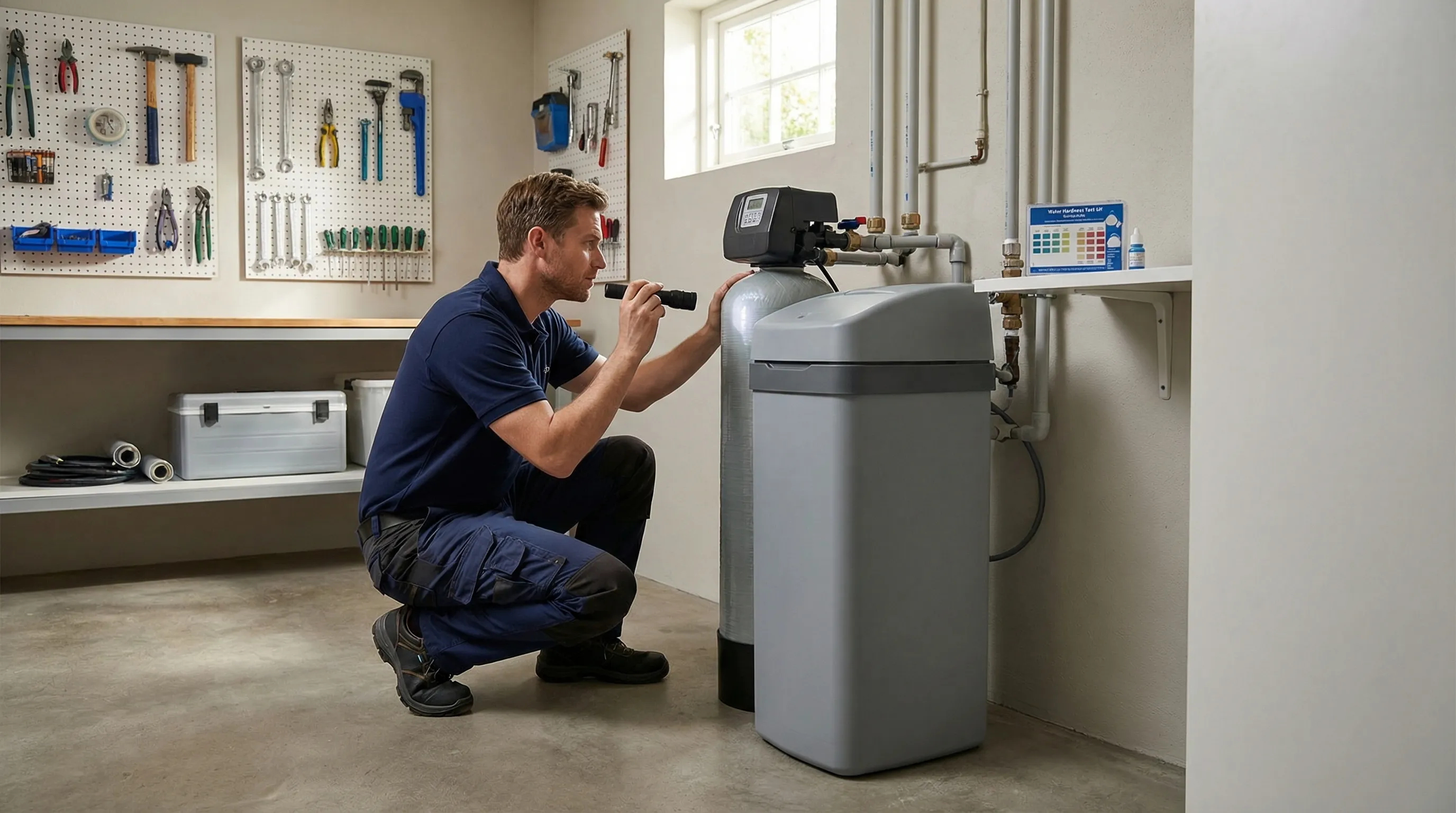 Water Treatment field service professional at work